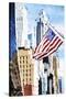 American Flag - In the Style of Oil Painting-Philippe Hugonnard-Stretched Canvas