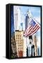 American Flag - In the Style of Oil Painting-Philippe Hugonnard-Framed Stretched Canvas