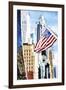 American Flag - In the Style of Oil Painting-Philippe Hugonnard-Framed Giclee Print