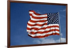 American Flag in the Wind-Joseph Sohm-Framed Photographic Print