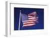 American Flag is Blurred with the Motion of the Wind against the Blue Sky-Richard T. Nowitz-Framed Photographic Print