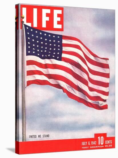 American Flag, July 6, 1942-Dmitri Kessel-Stretched Canvas