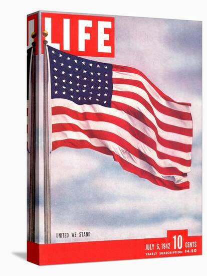 American Flag, July 6, 1942-Dmitri Kessel-Stretched Canvas