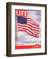 American Flag, July 6, 1942-Dmitri Kessel-Framed Photographic Print