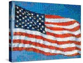 American Flag Mosaic-Joseph Sohm-Stretched Canvas