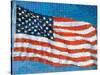 American Flag Mosaic-Joseph Sohm-Stretched Canvas