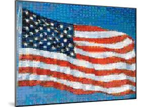 American Flag Mosaic-Joseph Sohm-Mounted Premium Photographic Print