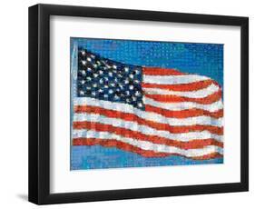 American Flag Mosaic-Joseph Sohm-Framed Photographic Print