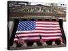 American Flag, New York Stock Exchange Building, Lower Manhattan, New York City, New York, Usa-Paul Souders-Stretched Canvas