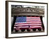 American Flag, New York Stock Exchange Building, Lower Manhattan, New York City, New York, Usa-Paul Souders-Framed Photographic Print