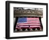 American Flag, New York Stock Exchange Building, Lower Manhattan, New York City, New York, Usa-Paul Souders-Framed Photographic Print