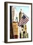 American Flag NYC-Philippe Hugonnard-Framed Giclee Print