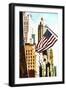 American Flag NYC-Philippe Hugonnard-Framed Giclee Print