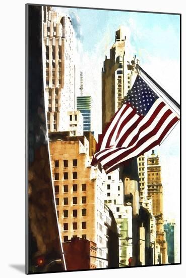 American Flag NYC-Philippe Hugonnard-Mounted Giclee Print