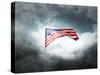 American Flag On A Cloudy Dramatic Sky-daboost-Stretched Canvas