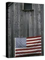 American Flag on Barn-Marilyn Parver-Stretched Canvas