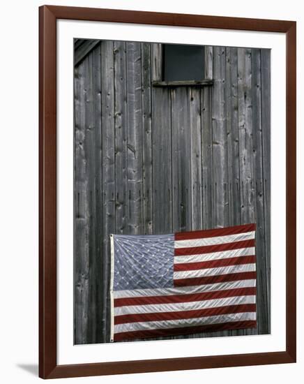 American Flag on Barn-Marilyn Parver-Framed Photographic Print