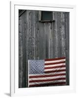 American Flag on Barn-Marilyn Parver-Framed Photographic Print