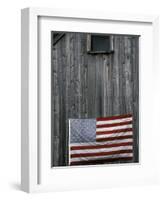 American Flag on Barn-Marilyn Parver-Framed Photographic Print