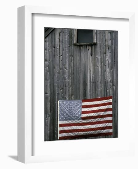 American Flag on Barn-Marilyn Parver-Framed Photographic Print