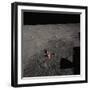 American Flag on the Moon-null-Framed Photographic Print