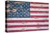 American Flag on Wood, Maine-Joseph Sohm-Stretched Canvas