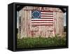 American flag painted on barn-Owaki-Framed Stretched Canvas