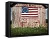 American flag painted on barn-Owaki-Framed Stretched Canvas