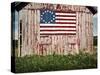 American flag painted on barn-Owaki-Stretched Canvas