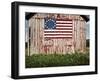 American flag painted on barn-Owaki-Framed Premium Photographic Print