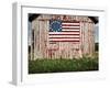 American flag painted on barn-Owaki-Framed Premium Photographic Print