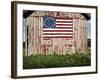 American flag painted on barn-Owaki-Framed Photographic Print