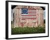 American flag painted on barn-Owaki-Framed Photographic Print