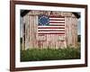 American flag painted on barn-Owaki-Framed Photographic Print