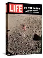 American Flag Planted on Moon, August 8, 1969-null-Stretched Canvas