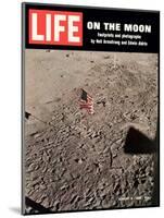 American Flag Planted on Moon, August 8, 1969-null-Mounted Photographic Print