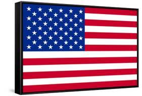 American Flag Poster Print-null-Framed Stretched Canvas