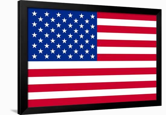 American Flag Poster Print-null-Framed Poster