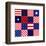 American Flag Quilt Pattern-null-Framed Art Print