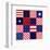 American Flag Quilt Pattern-null-Framed Art Print