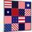 American Flag Quilt Pattern-null-Mounted Art Print