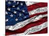 American Flag Textured-null-Stretched Canvas