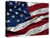 American Flag Textured-null-Stretched Canvas
