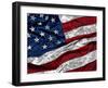 American Flag Textured-null-Framed Giclee Print