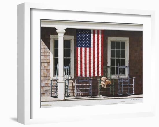 American Flag-Zhen-Huan Lu-Framed Giclee Print