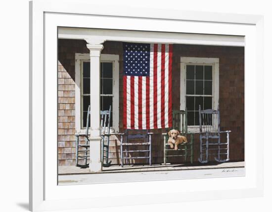 American Flag-Zhen-Huan Lu-Framed Art Print