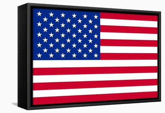 American Flag-null-Framed Stretched Canvas