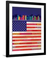 American Flag-Dominique Vari-Framed Art Print