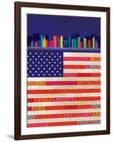 American Flag-Dominique Vari-Framed Art Print