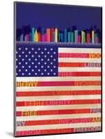 American Flag-Dominique Vari-Mounted Art Print